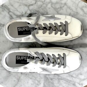GOLDEN GOOSE never used 38 size with grey star🤍